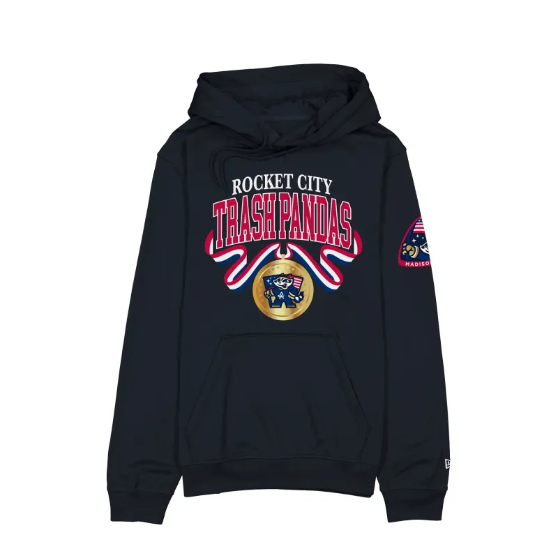 Rocket City Trash Pandas Americana Navy Hoodie sold by New Era