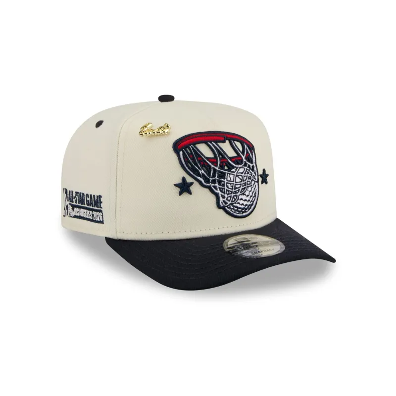 Eastside Golf x 2026 NBA All-Star Game Chrome White 9FIFTY A-Frame Snapback Hat sold by New Era