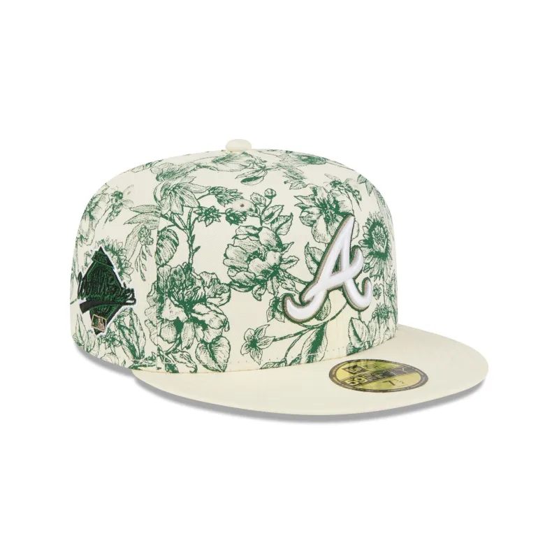 Atlanta Braves Spring Floral 59FIFTY Fitted Hat sold by New Era
