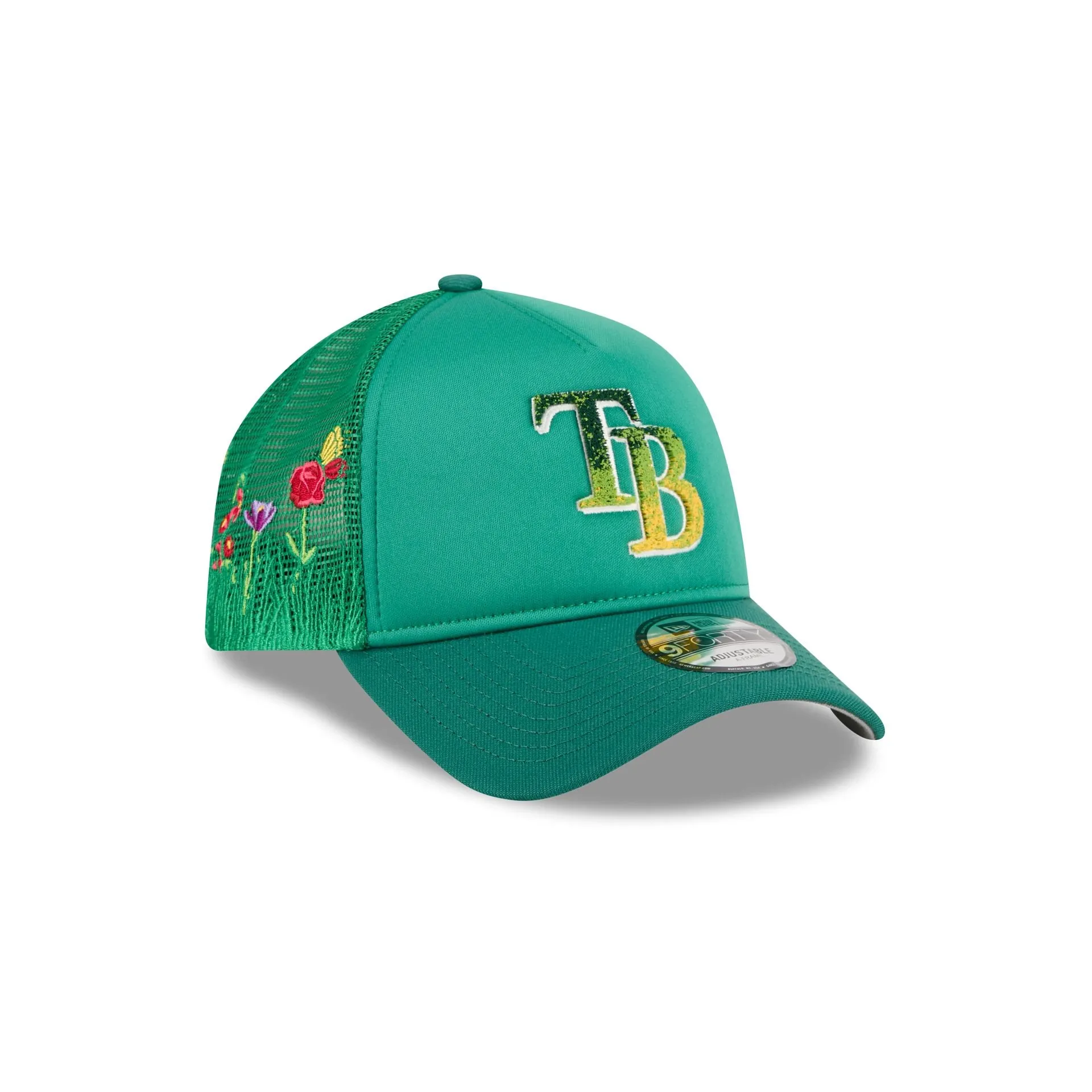 Tampa Bay Rays Gradient Logo 9FORTY A-Frame Trucker Hat sold by New Era product image thumbnail 3
