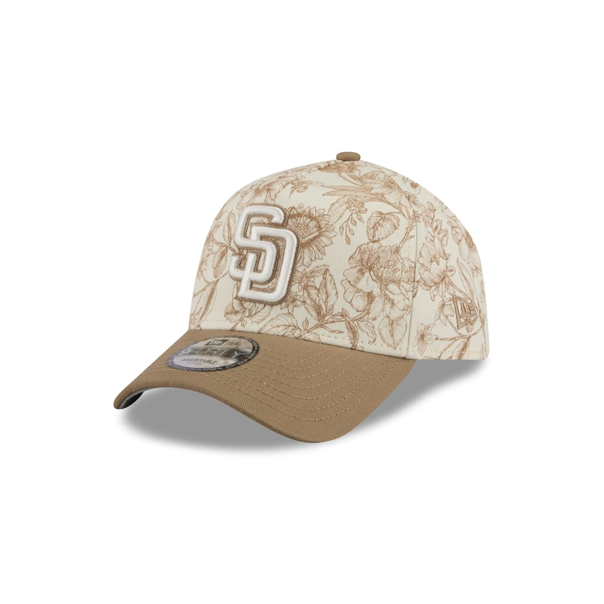 San Diego Padres Spring Floral 9FORTY A-Frame Snapback Hat sold by New Era