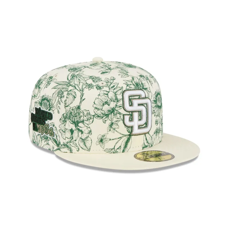 San Diego Padres Spring Floral 59FIFTY Fitted Hat sold by New Era