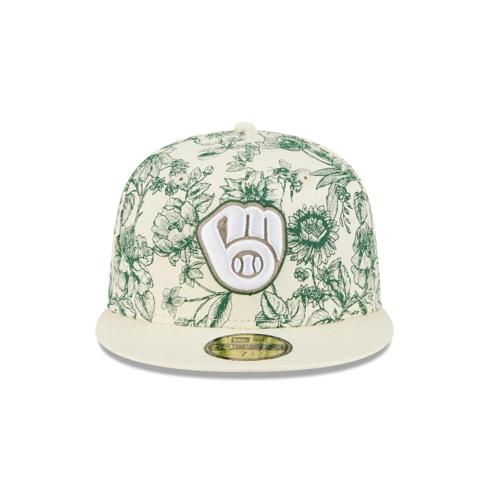 Milwaukee Brewers Spring Floral 59FIFTY Fitted Hat sold by New Era product image thumbnail 2
