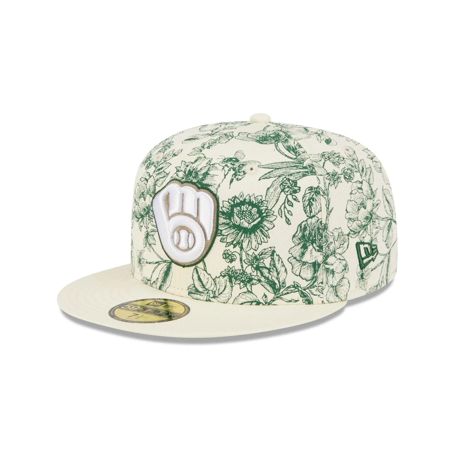 Milwaukee Brewers Spring Floral 59FIFTY Fitted Hat sold by New Era product image thumbnail 3