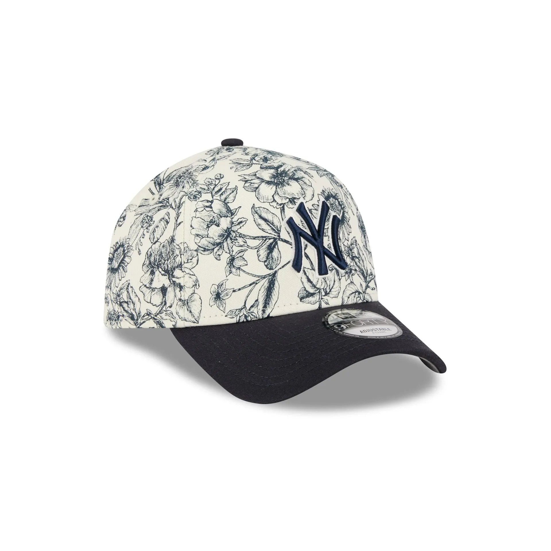 New York Yankees Spring Floral Navy 9FORTY A-Frame Snapback Hat sold by New Era product image thumbnail 3