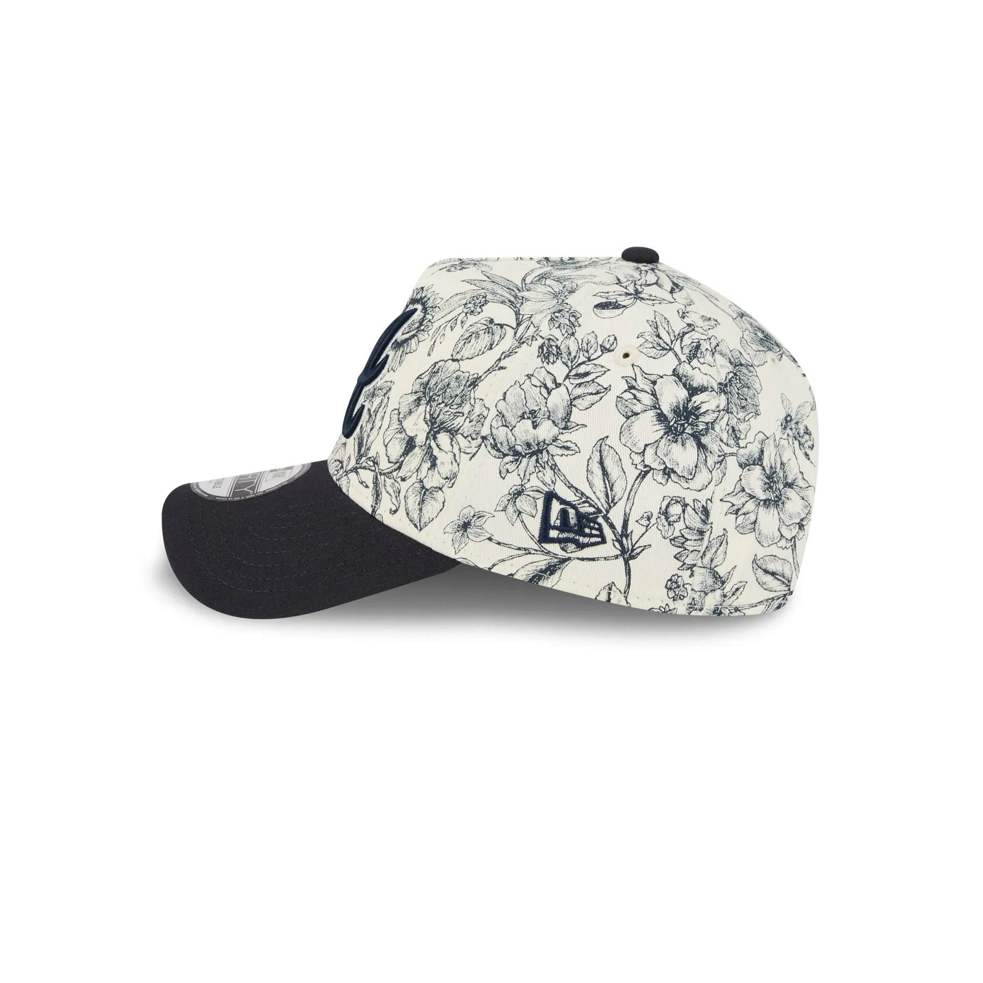 Atlanta Braves Spring Floral Navy 9FORTY A-Frame Snapback Hat sold by New Era product image thumbnail 4