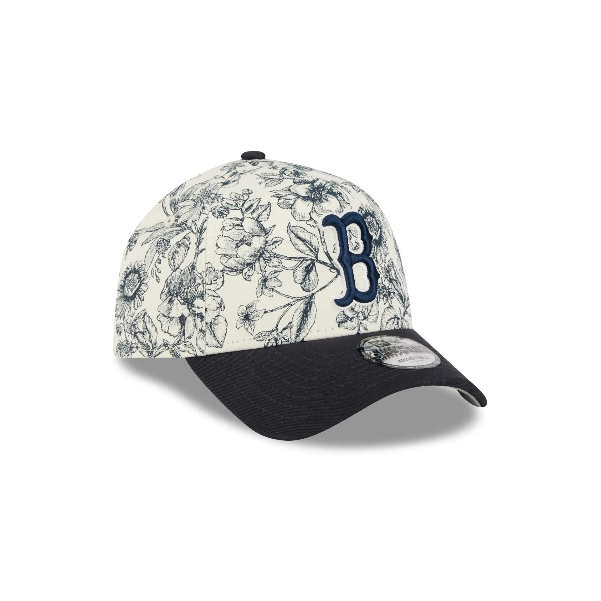 Boston Red Sox Spring Floral Navy 9FORTY A-Frame Snapback Hat sold by New Era product image thumbnail 3