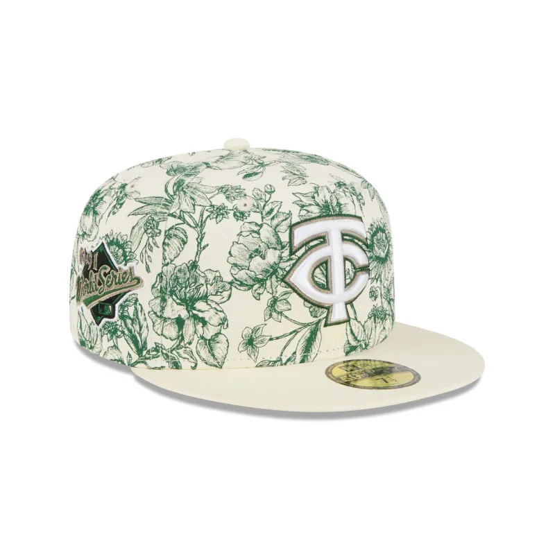 Minnesota Twins Spring Floral 59FIFTY Fitted Hat made by New Era