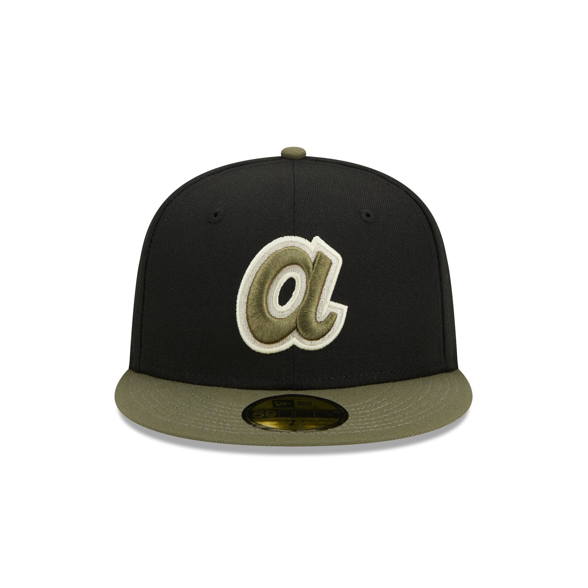 Atlanta Braves Khaki Green 59FIFTY Fitted Hat sold by New Era product image thumbnail 2