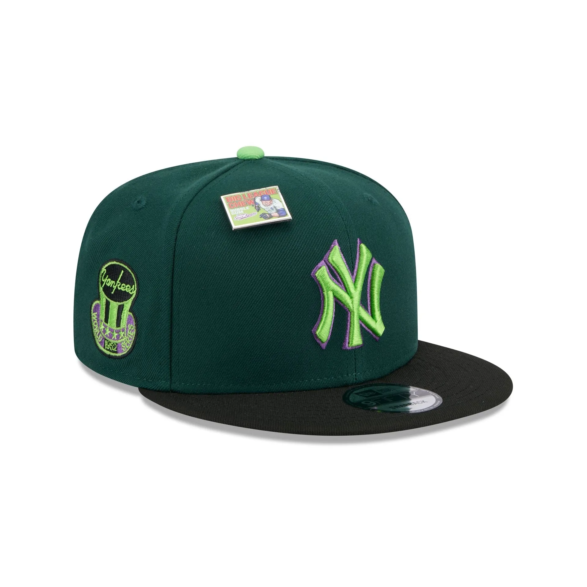 Big League Chew X New York Yankees Sour Apple 9FIFTY Snapback Hat sold by New Era