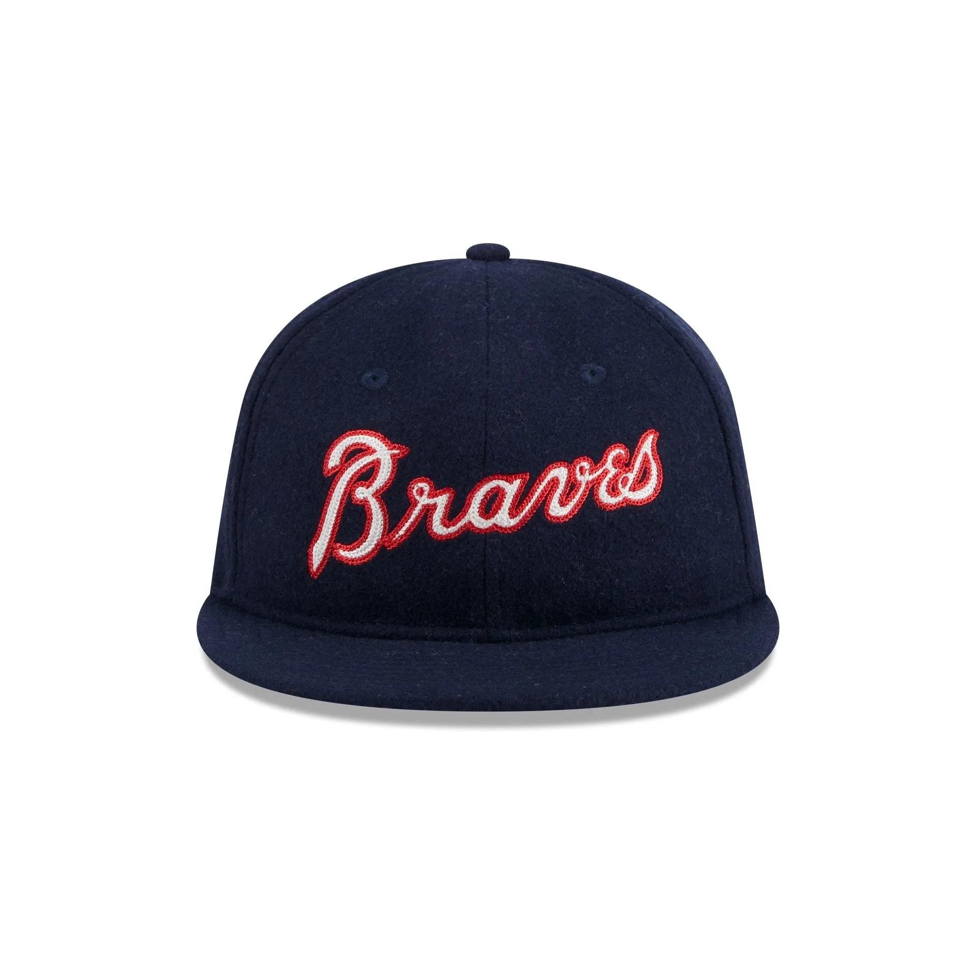 Atlanta Braves Melton Wool Retro Crown 9FIFTY Adjustable Hat sold by New Era product image thumbnail 2