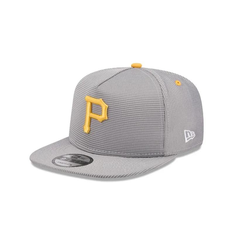 Pittsburgh Pirates Pinstripe Ripstop 9FIFTY A-Frame Snapback Hat sold by New Era