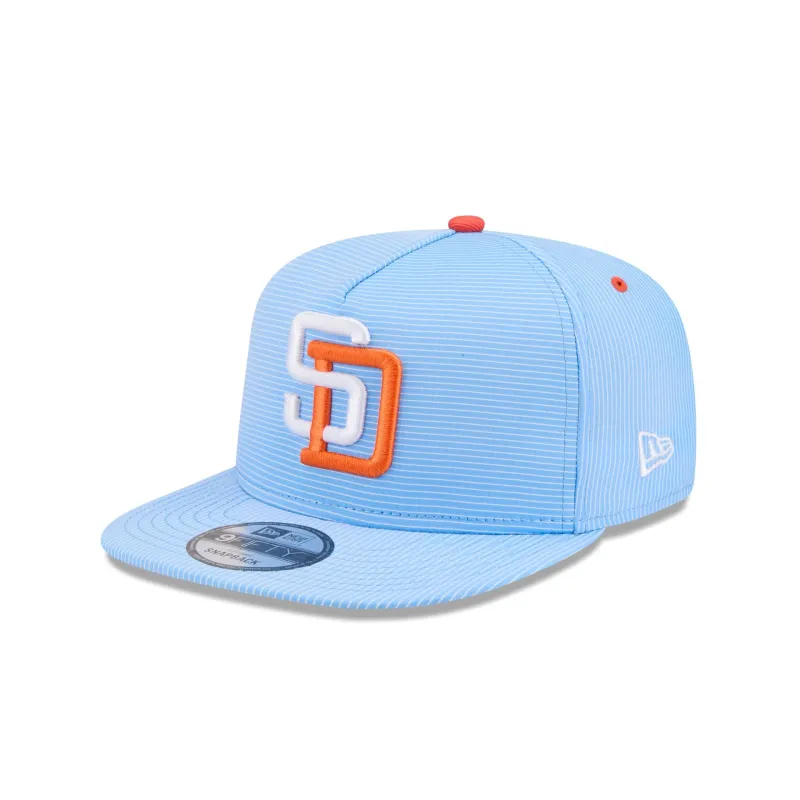 San Diego Padres Pinstripe Ripstop 9FIFTY A-Frame Snapback Hat sold by New Era