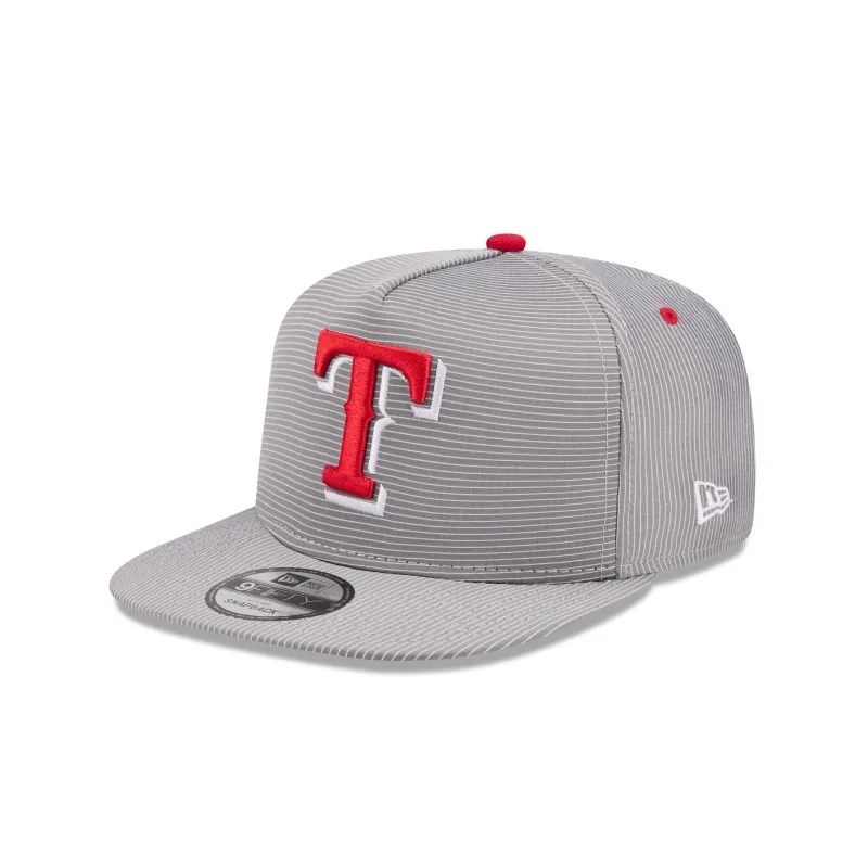 Texas Rangers Pinstripe Ripstop 9FIFTY A-Frame Snapback Hat sold by New Era
