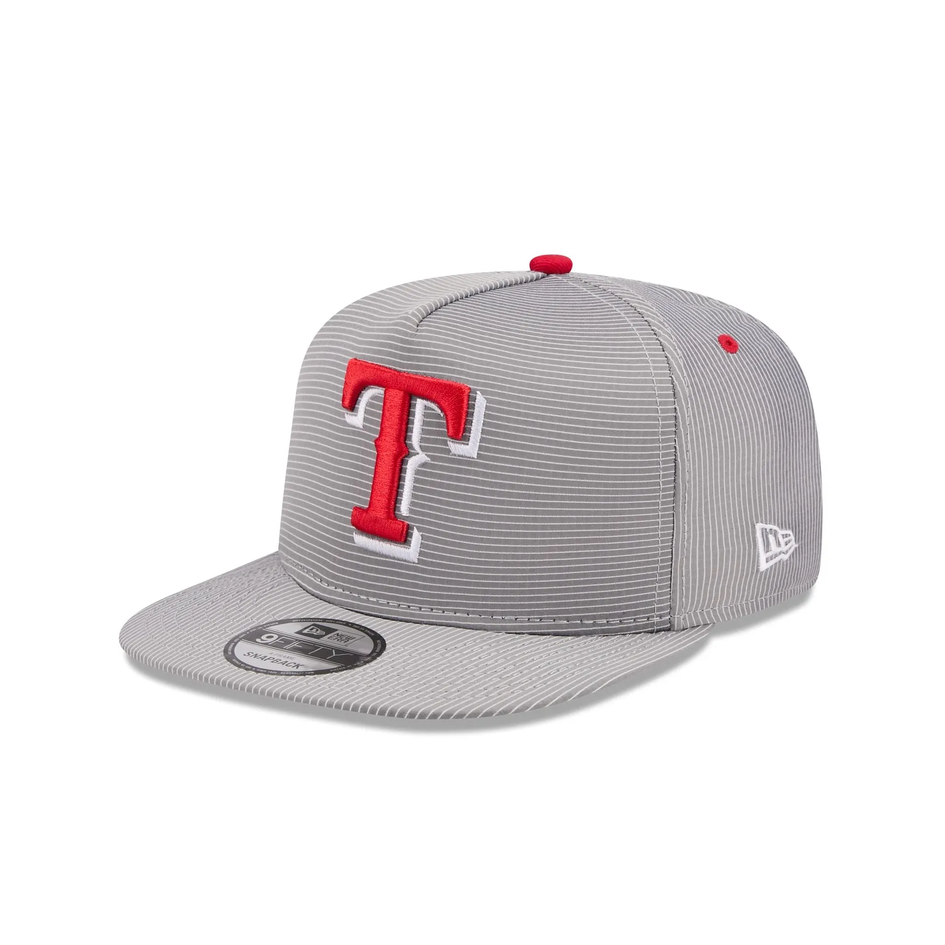 Texas Rangers Pinstripe Ripstop 9FIFTY A-Frame Snapback Hat sold by New Era