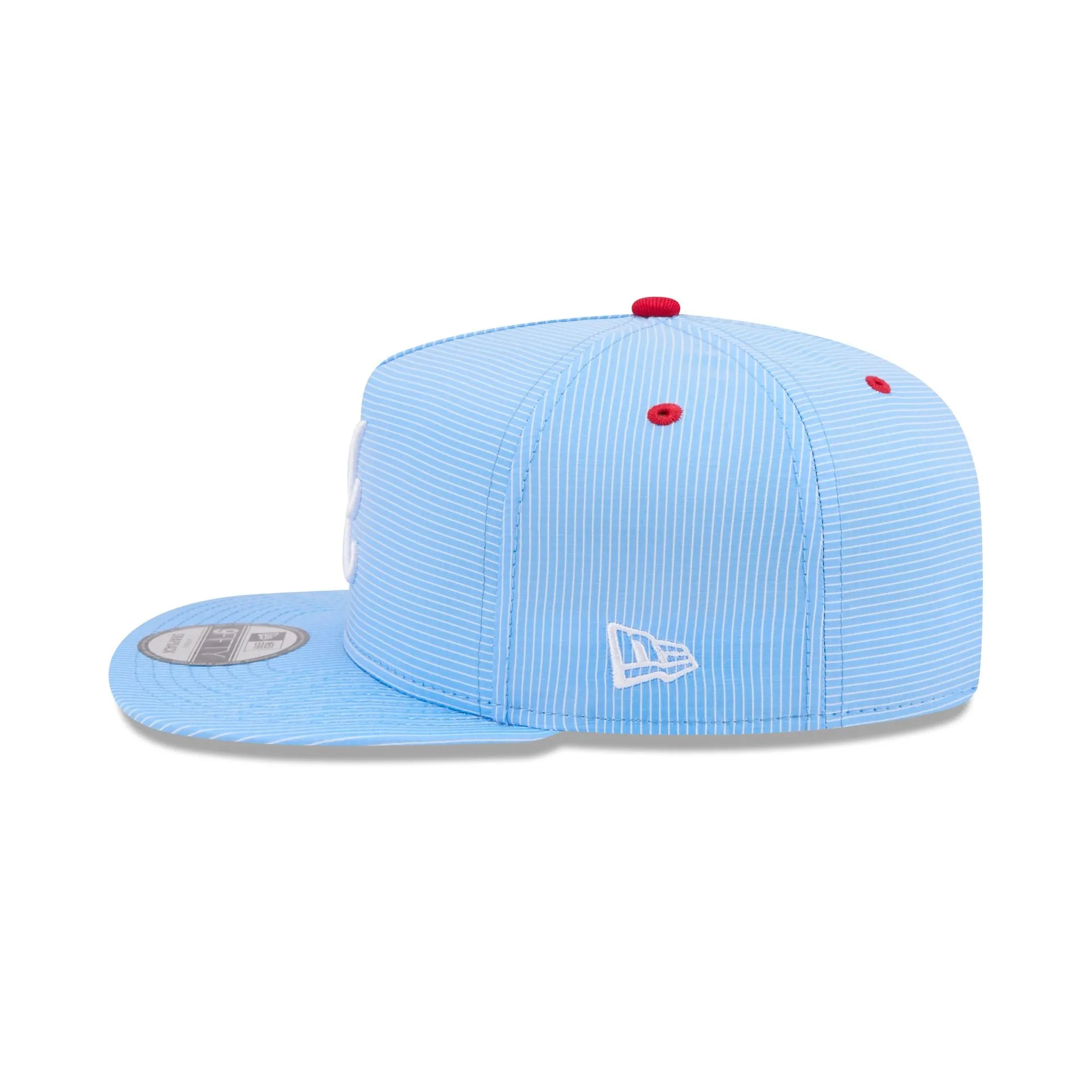 Atlanta Braves Pinstripe Ripstop 9FIFTY A-Frame Snapback Hat sold by New Era product image thumbnail 4