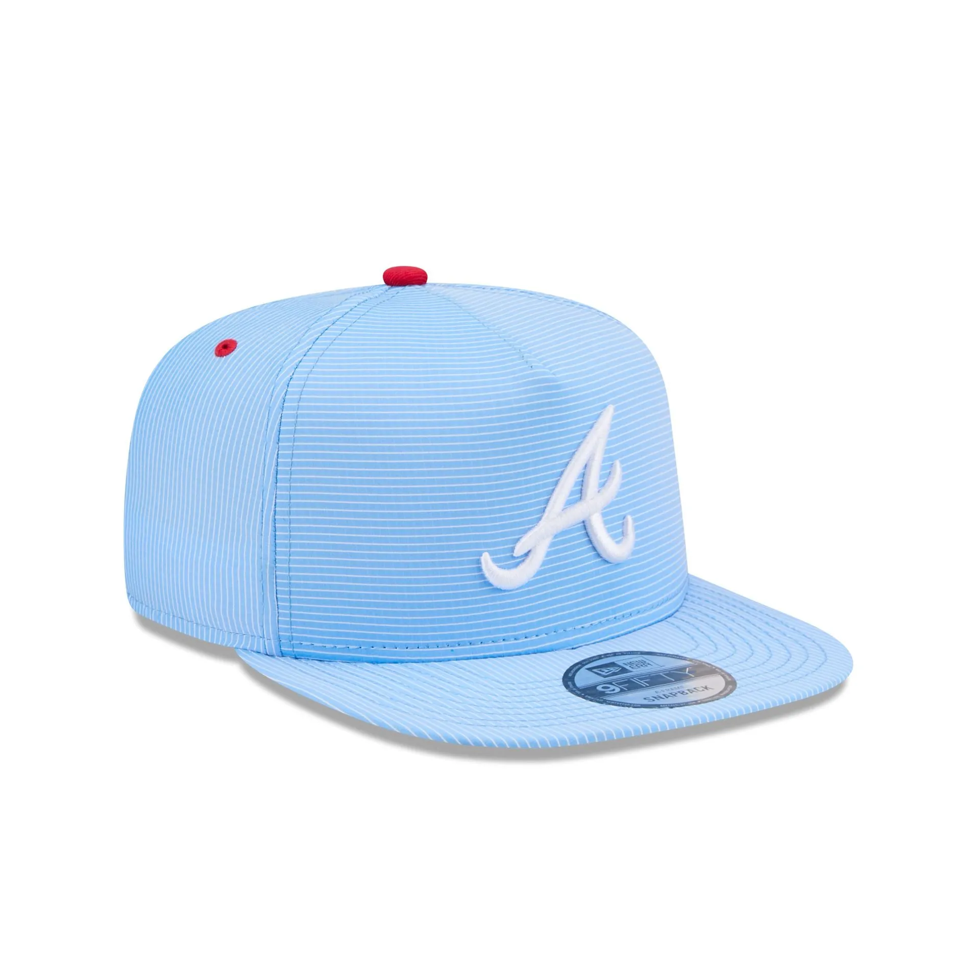 Atlanta Braves Pinstripe Ripstop 9FIFTY A-Frame Snapback Hat sold by New Era product image thumbnail 3