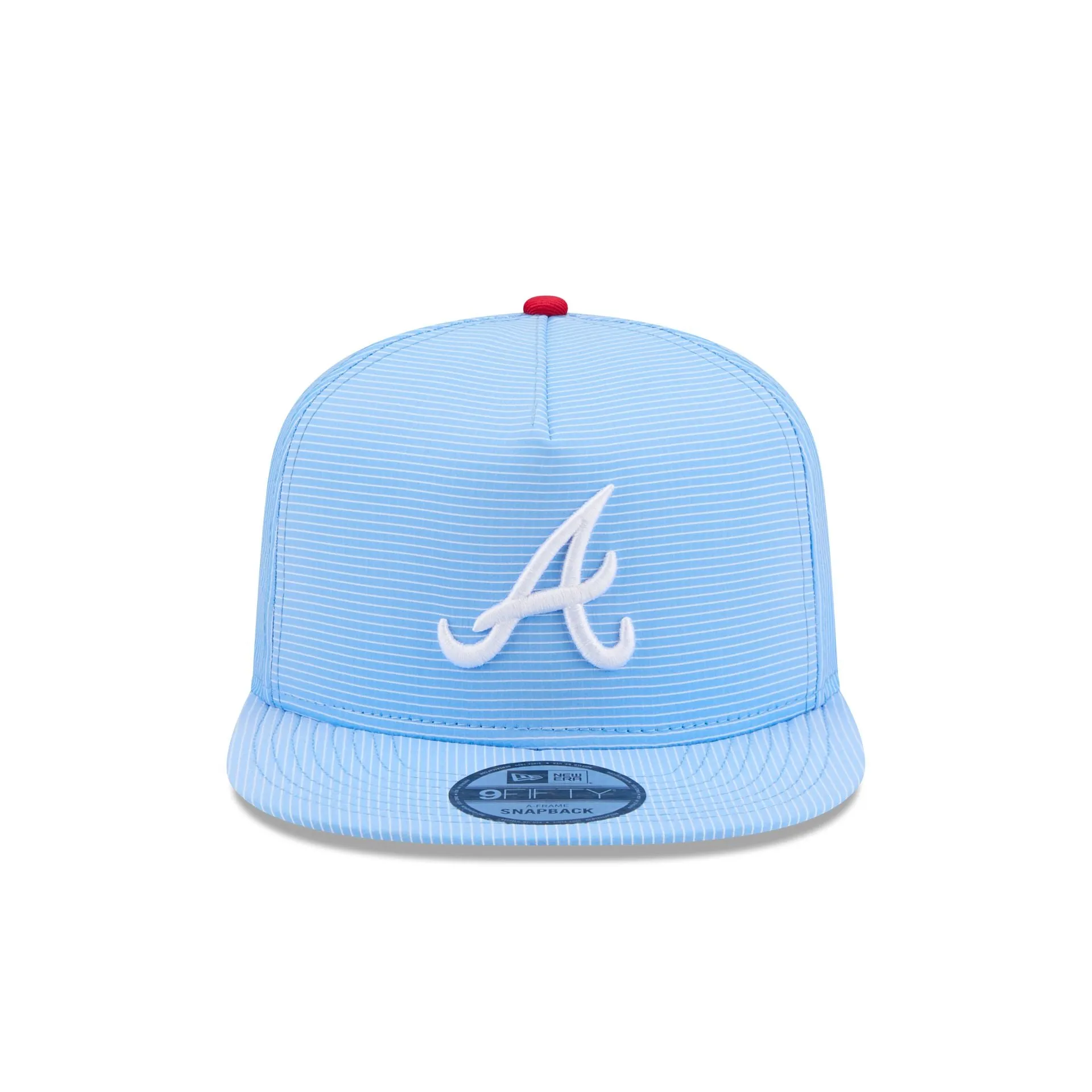 Atlanta Braves Pinstripe Ripstop 9FIFTY A-Frame Snapback Hat sold by New Era product image thumbnail 2