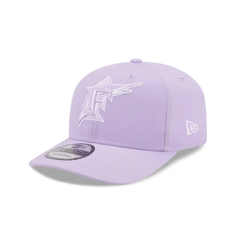 Miami Marlins Pastel Crepe 9SEVENTY Stretch-Snap Hat sold by New Era
