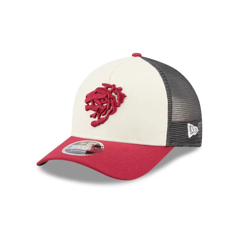 Club León Color Pack Maroon 9FORTY M-Crown A-Frame Trucker Hat made by New Era