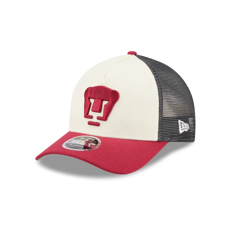 Pumas Color Pack Maroon 9FORTY M-Crown A-Frame Trucker Hat made by New Era