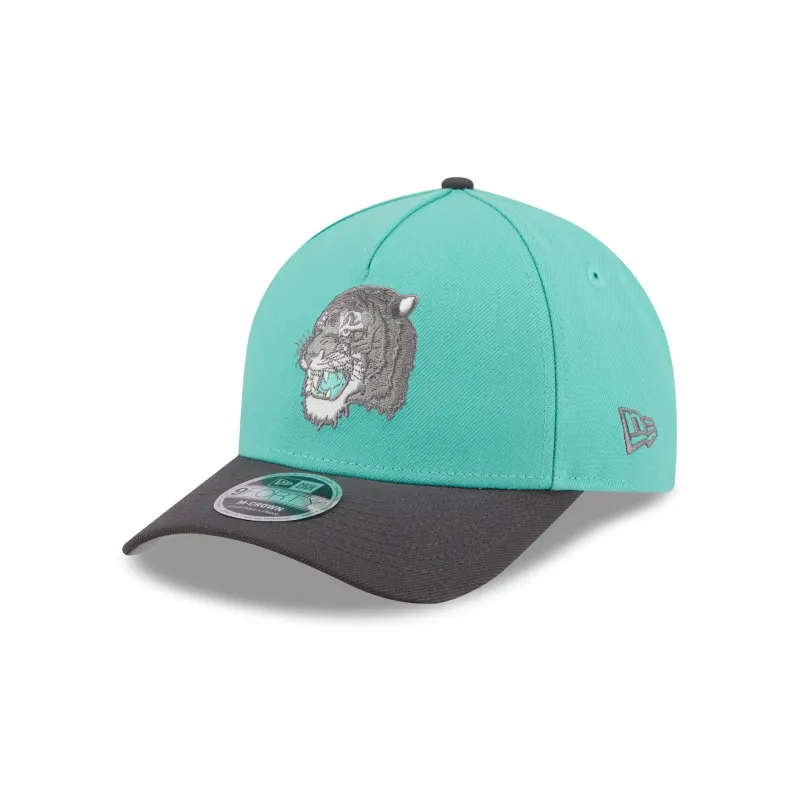 Club Tigres UANL Color Pack Teal 9FORTY M-Crown A-Frame Snapback Hat sold by New Era