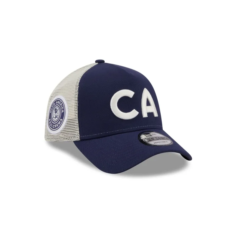 Club América Two-Tone 9FORTY A-Frame Trucker Hat made by New Era