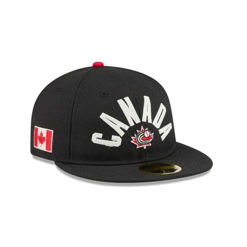 Canada Classic Script Retro Crown 59FIFTY Fitted Hat sold by New Era