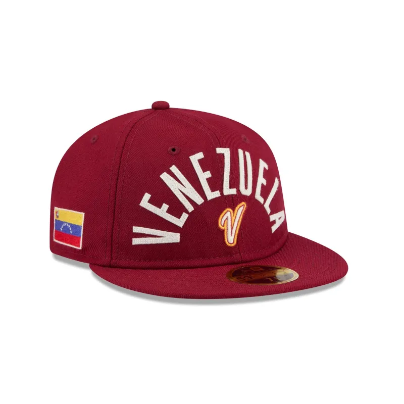 Venezuela Classic Script Retro Crown 59FIFTY Fitted Hat sold by New Era