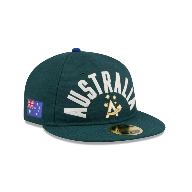 Australia Classic Script Retro Crown 59FIFTY Fitted Hat sold by New Era