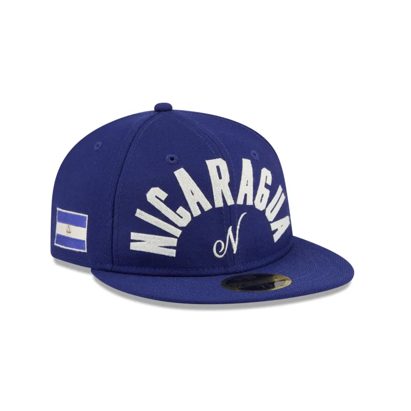 Nicaragua Classic Script Retro Crown 59FIFTY Fitted Hat sold by New Era