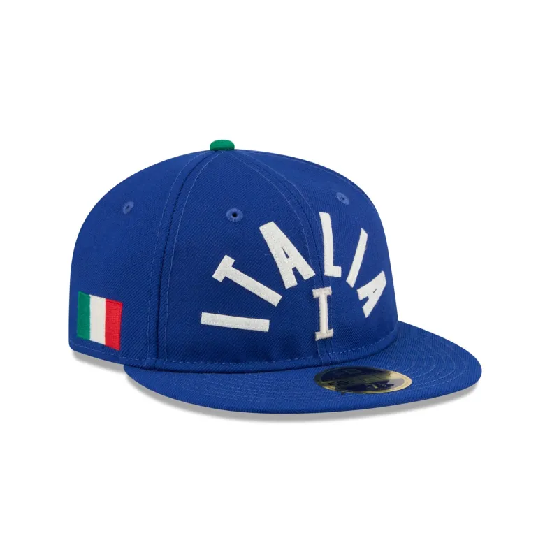 Italy Classic Script Retro Crown 59FIFTY Fitted Hat sold by New Era