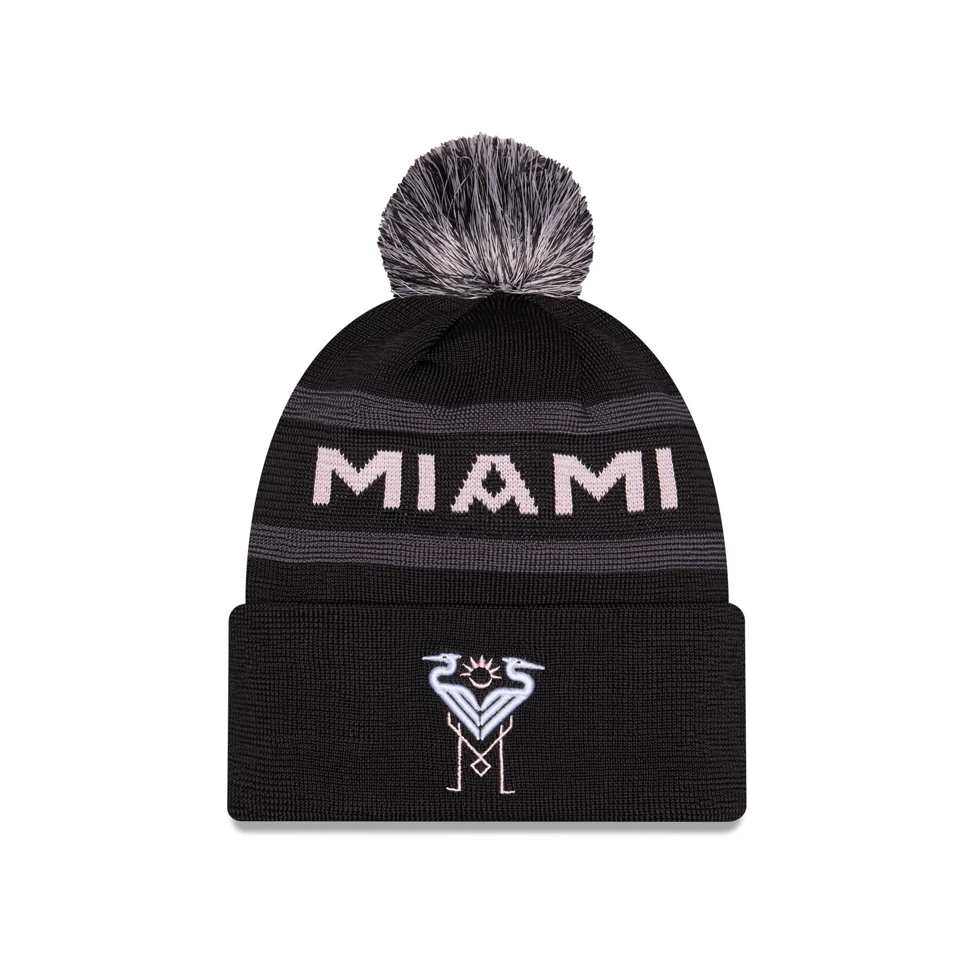 Inter Miami 2026 Jersey Hook Pom Knit Hat sold by New Era
