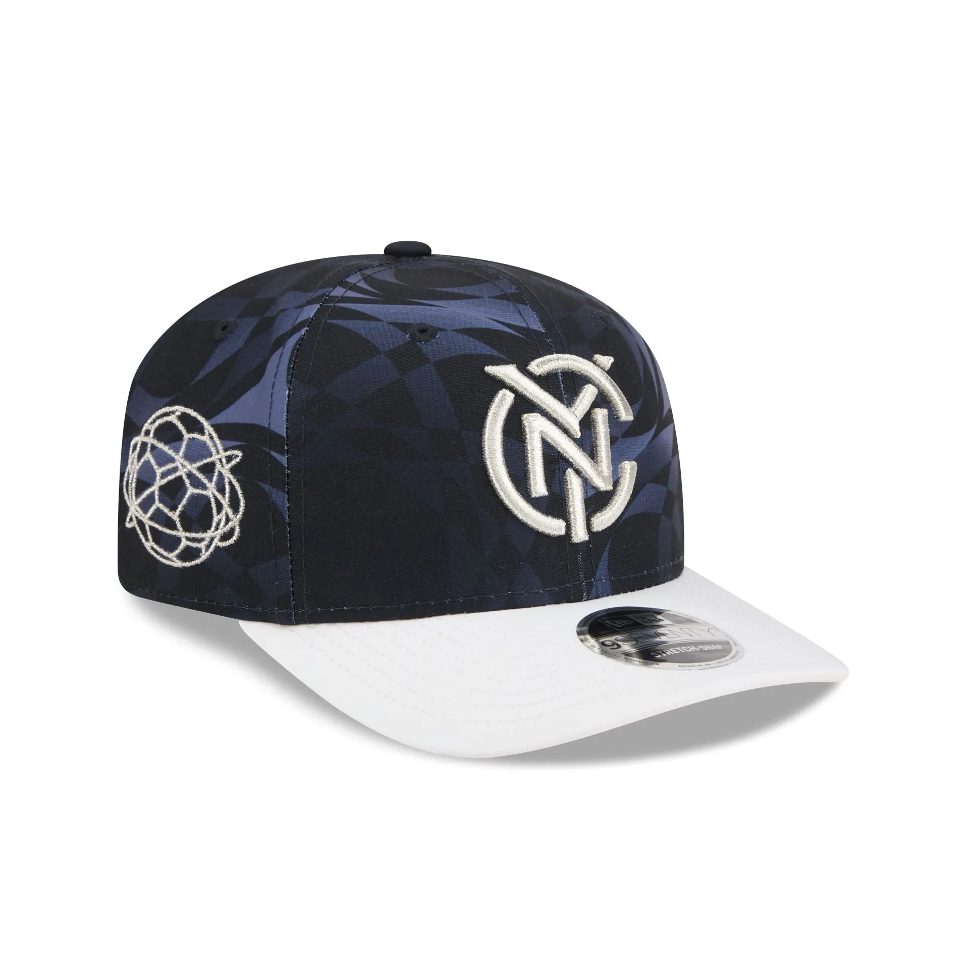 New York City FC 2026 Jersey Hook 9SEVENTY Stretch-Snap Hat sold by New Era