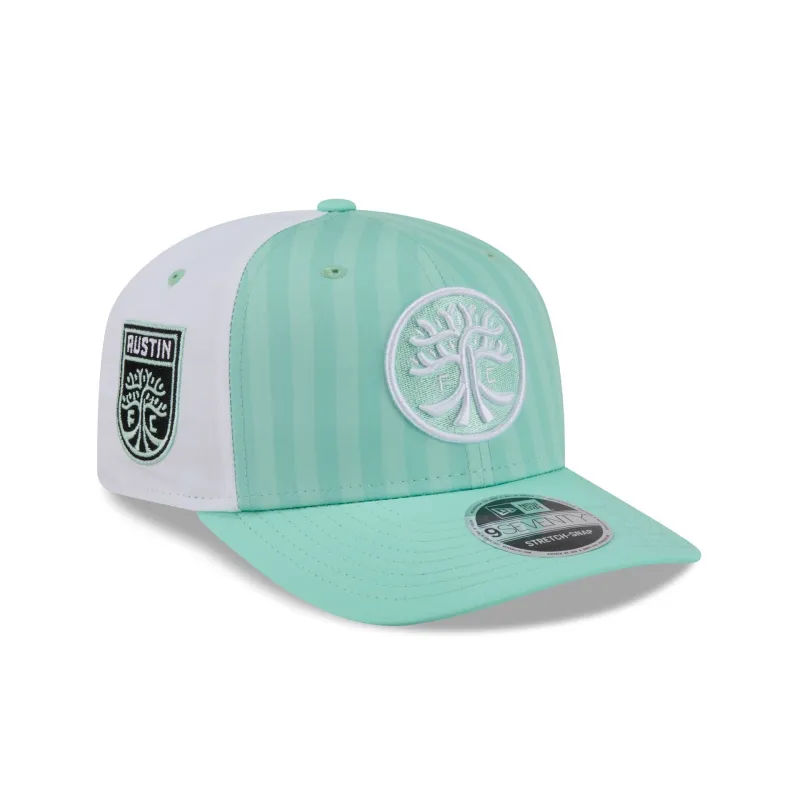 Austin FC 2026 Jersey Hook 9SEVENTY Stretch-Snap Hat sold by New Era
