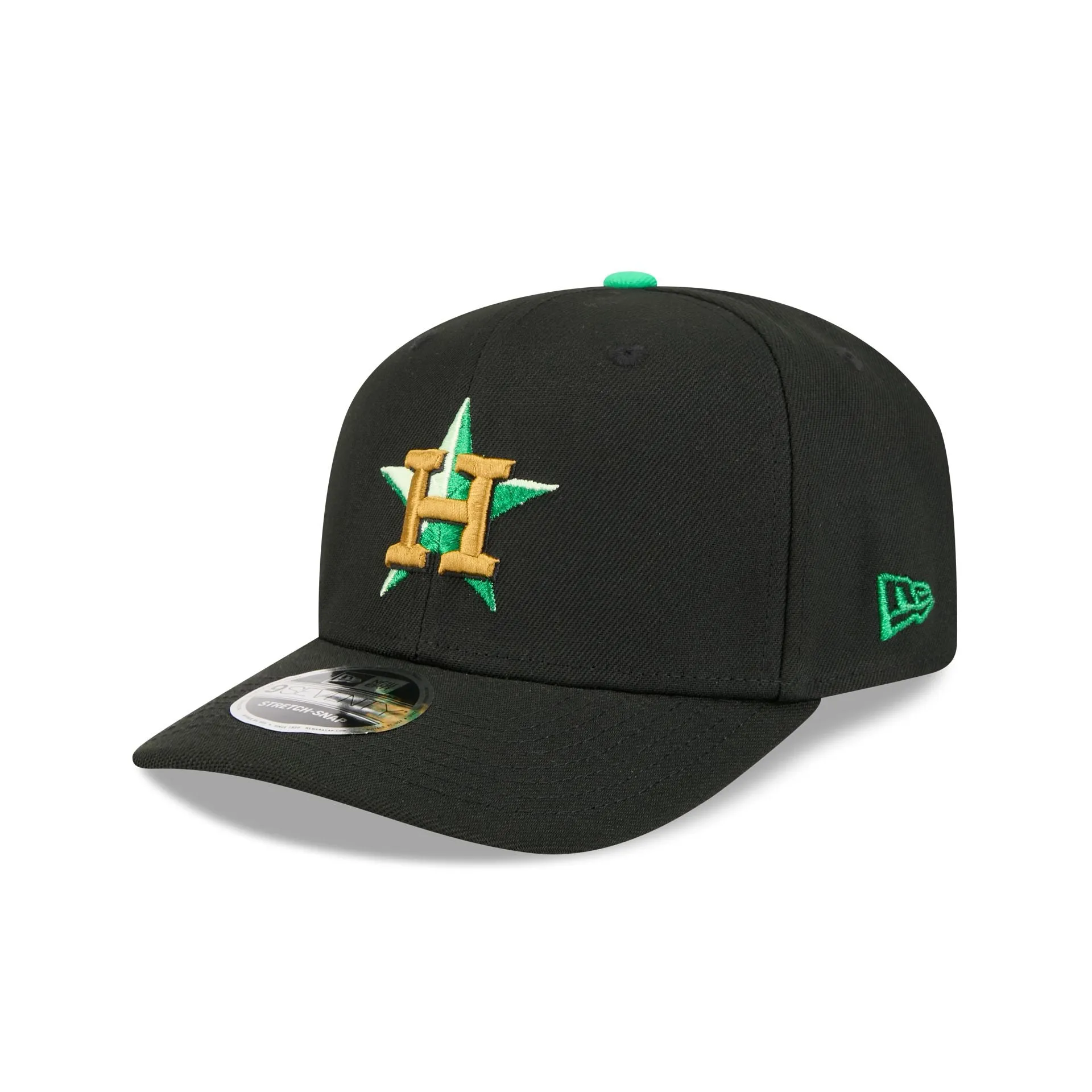 Houston Astros St. Patrick's Day 2026 9SEVENTY Stretch-Snap Hat sold by New Era product image thumbnail 3