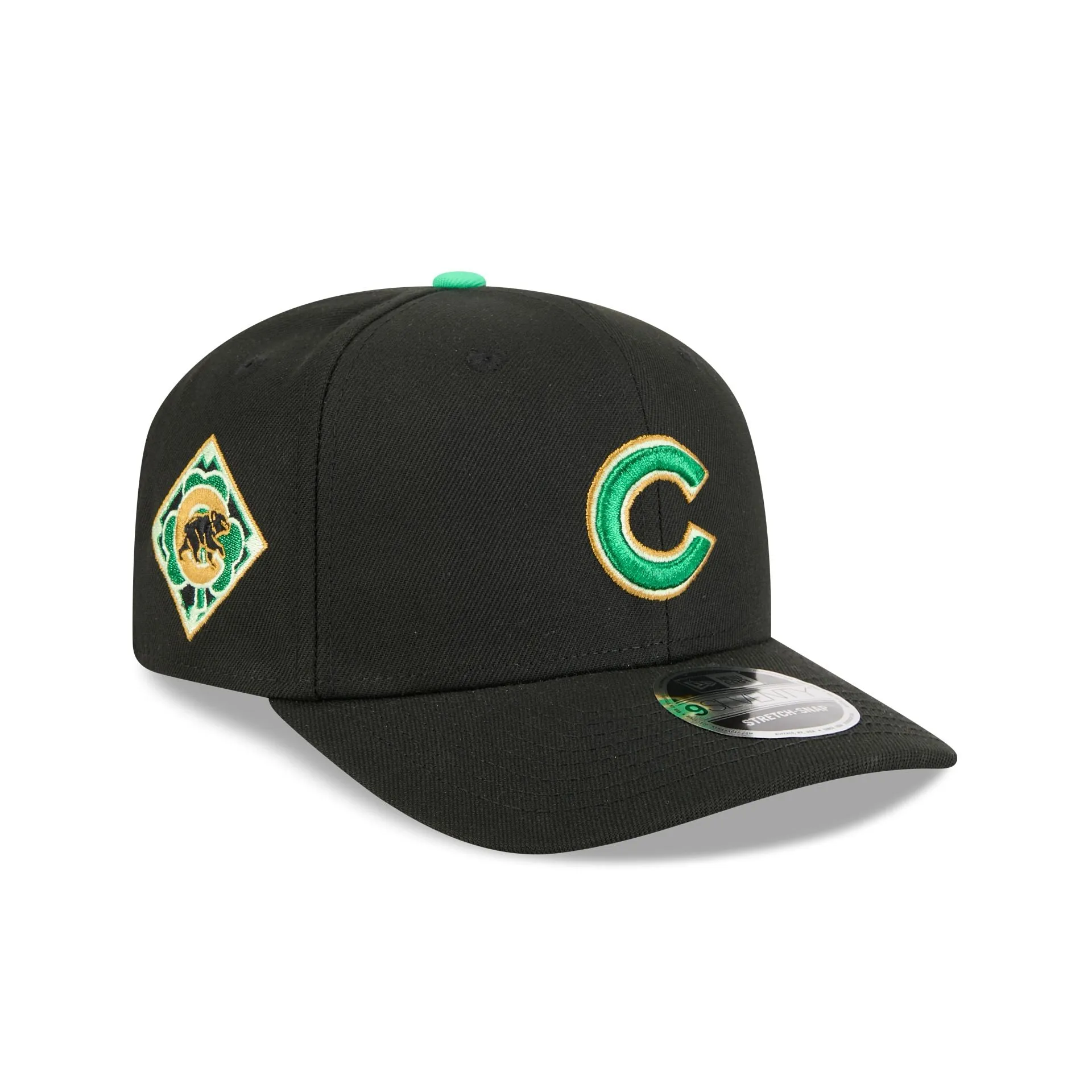 Chicago Cubs St. Patrick's Day 2026 9SEVENTY Stretch-Snap Hat sold by New Era