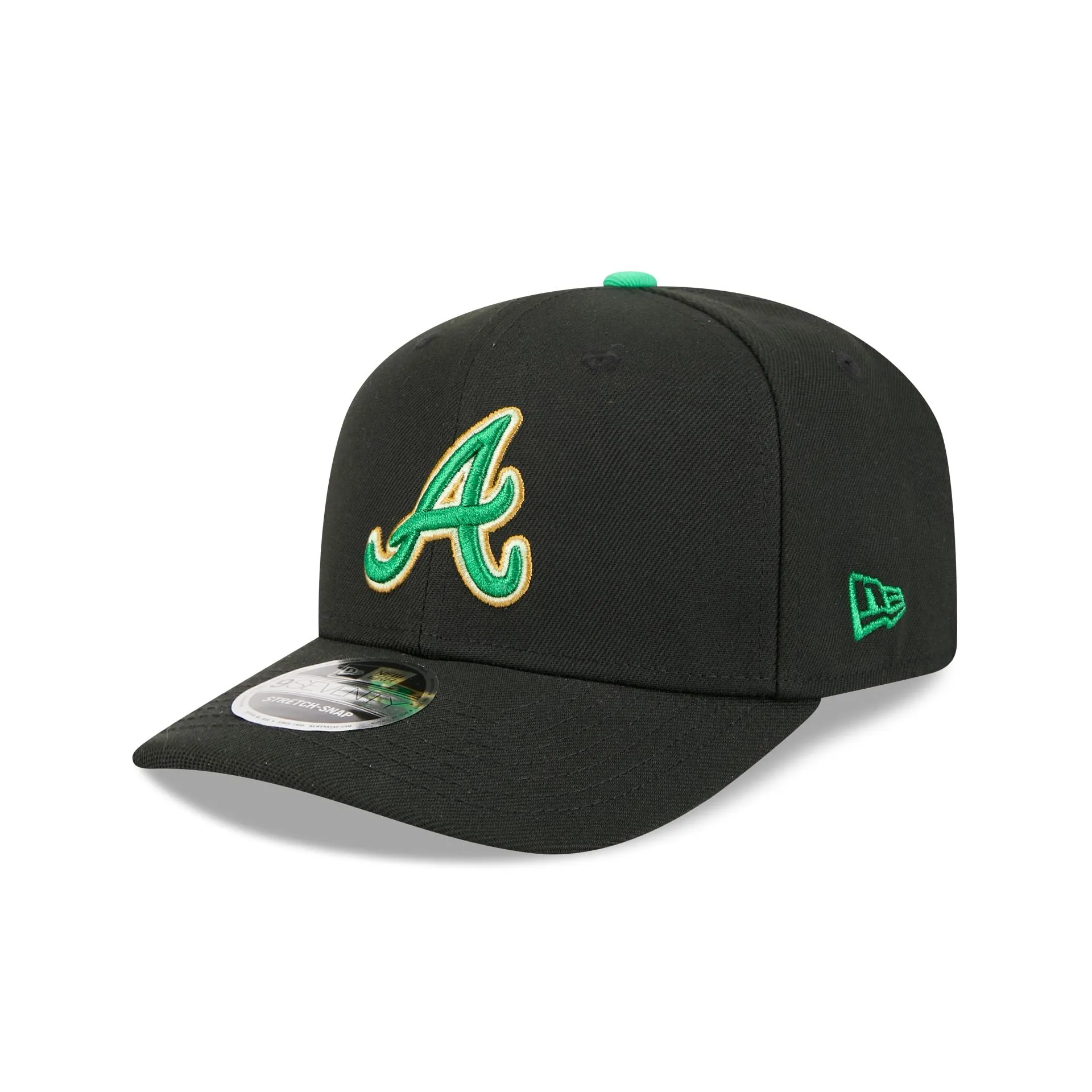 Atlanta Braves St. Patrick's Day 2026 9SEVENTY Stretch-Snap Hat sold by New Era product image thumbnail 3
