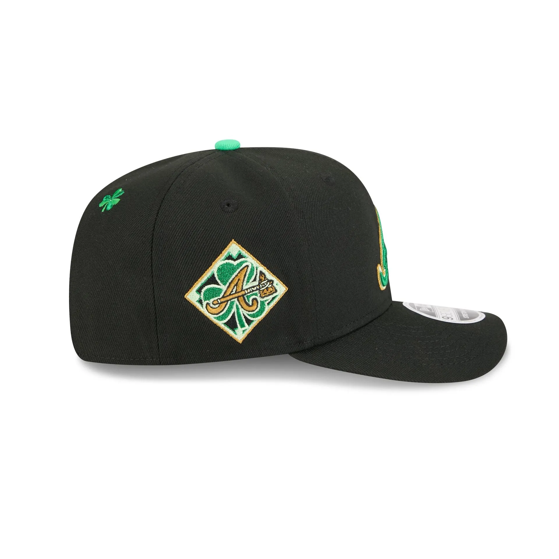 Atlanta Braves St. Patrick's Day 2026 9SEVENTY Stretch-Snap Hat sold by New Era product image thumbnail 4