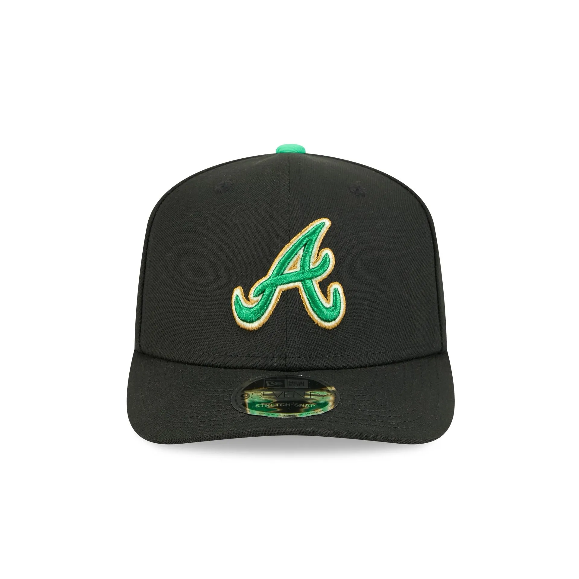 Atlanta Braves St. Patrick's Day 2026 9SEVENTY Stretch-Snap Hat sold by New Era product image thumbnail 2
