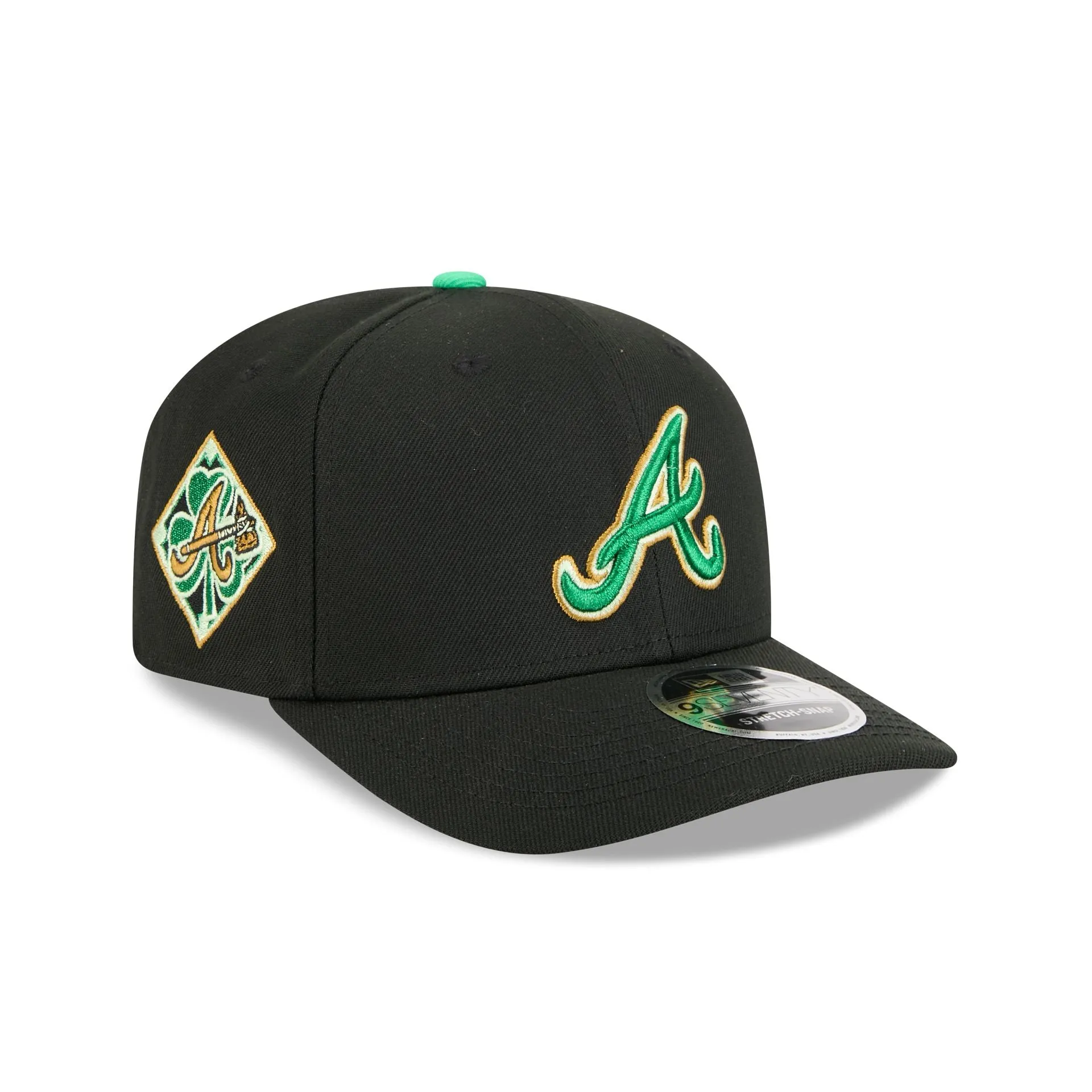 Atlanta Braves St. Patrick's Day 2026 9SEVENTY Stretch-Snap Hat sold by New Era