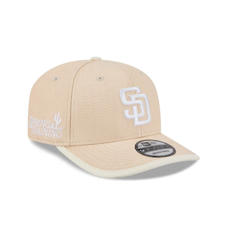 San Diego Padres 2026 Spring Training Wicker 9SEVENTY Stretch-Snap Hat sold by New Era