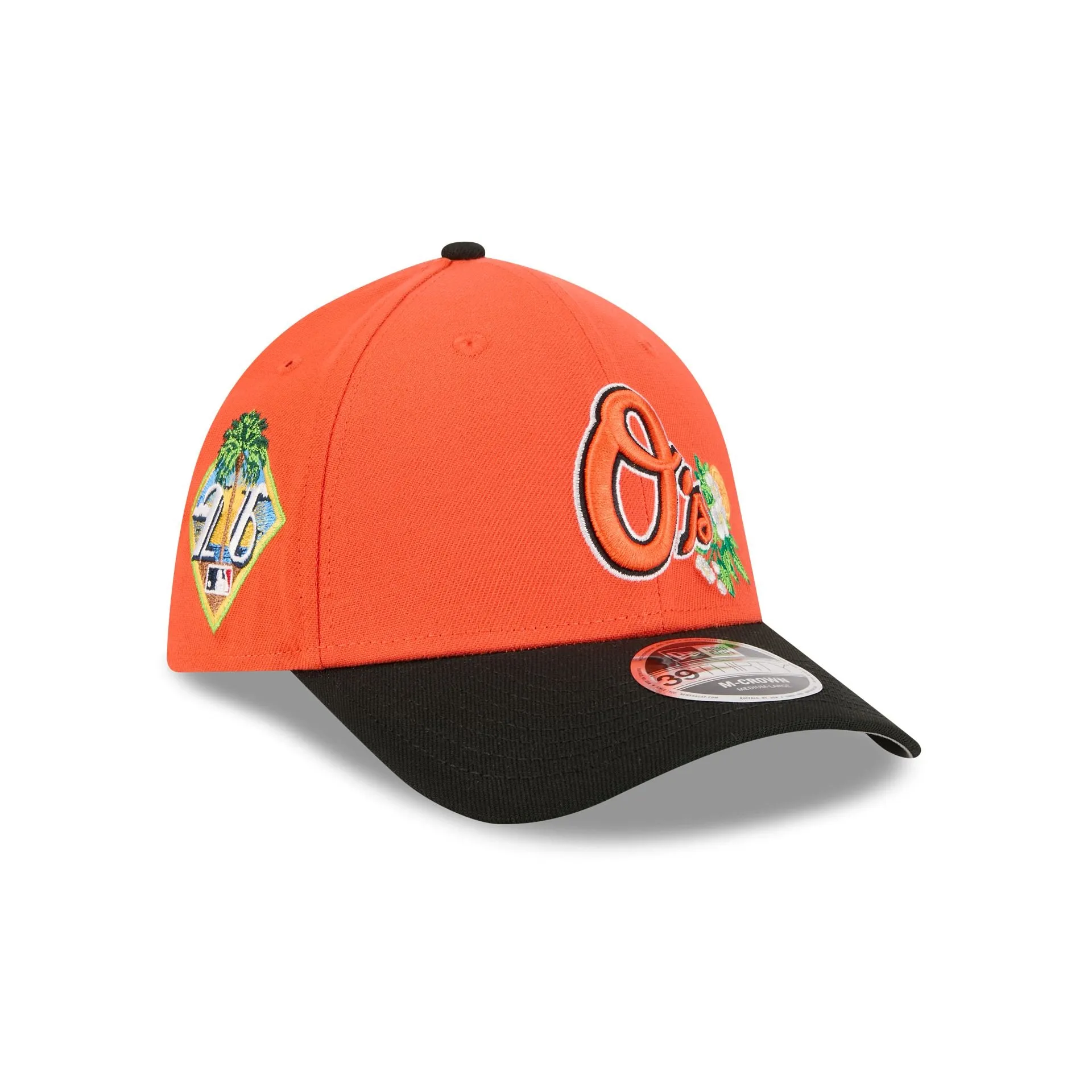 Baltimore Orioles 2026 Spring Training 39THIRTY M-Crown Stretch Fit Hat sold by New Era