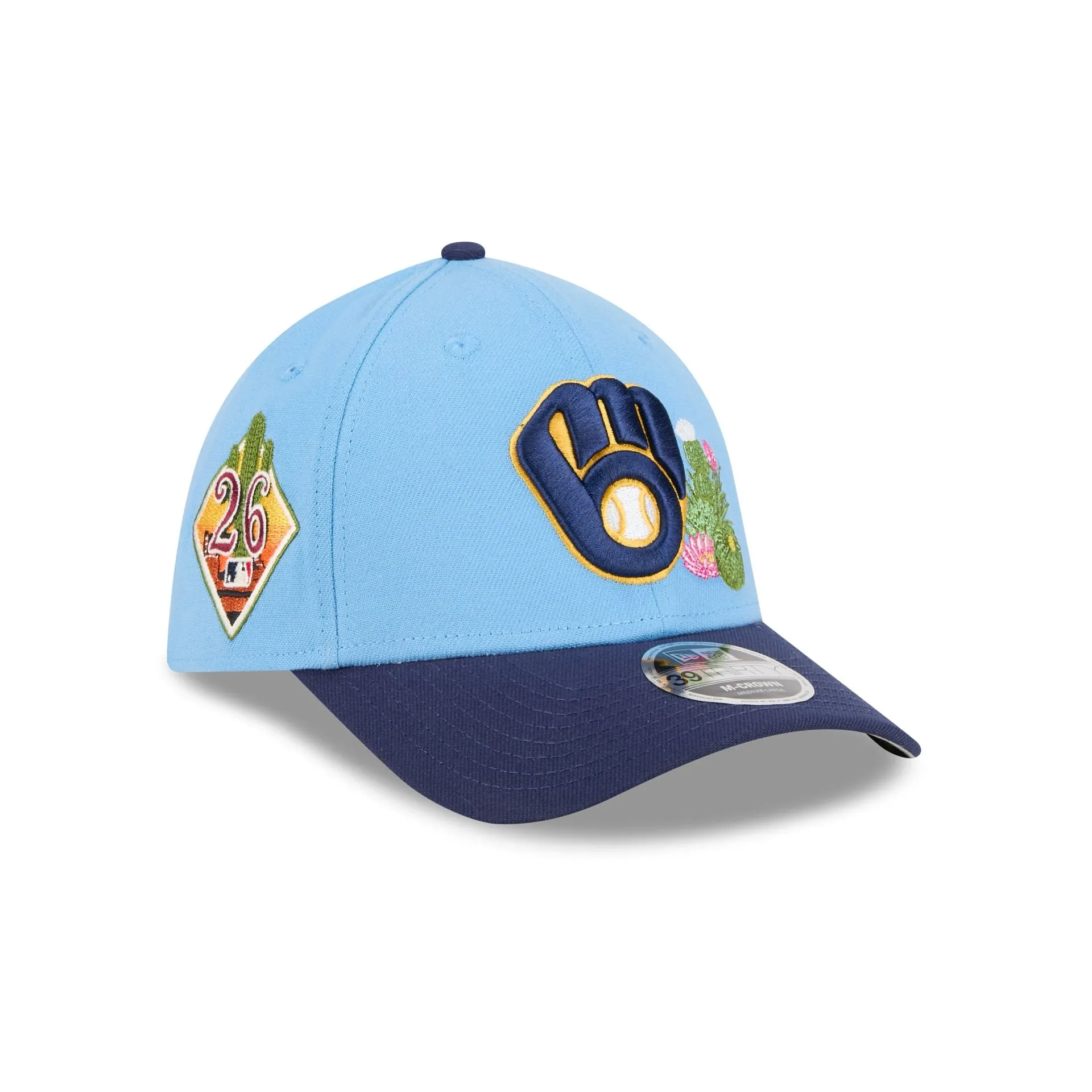 Milwaukee Brewers 2026 Spring Training 39THIRTY M-Crown Stretch Fit Hat sold by New Era
