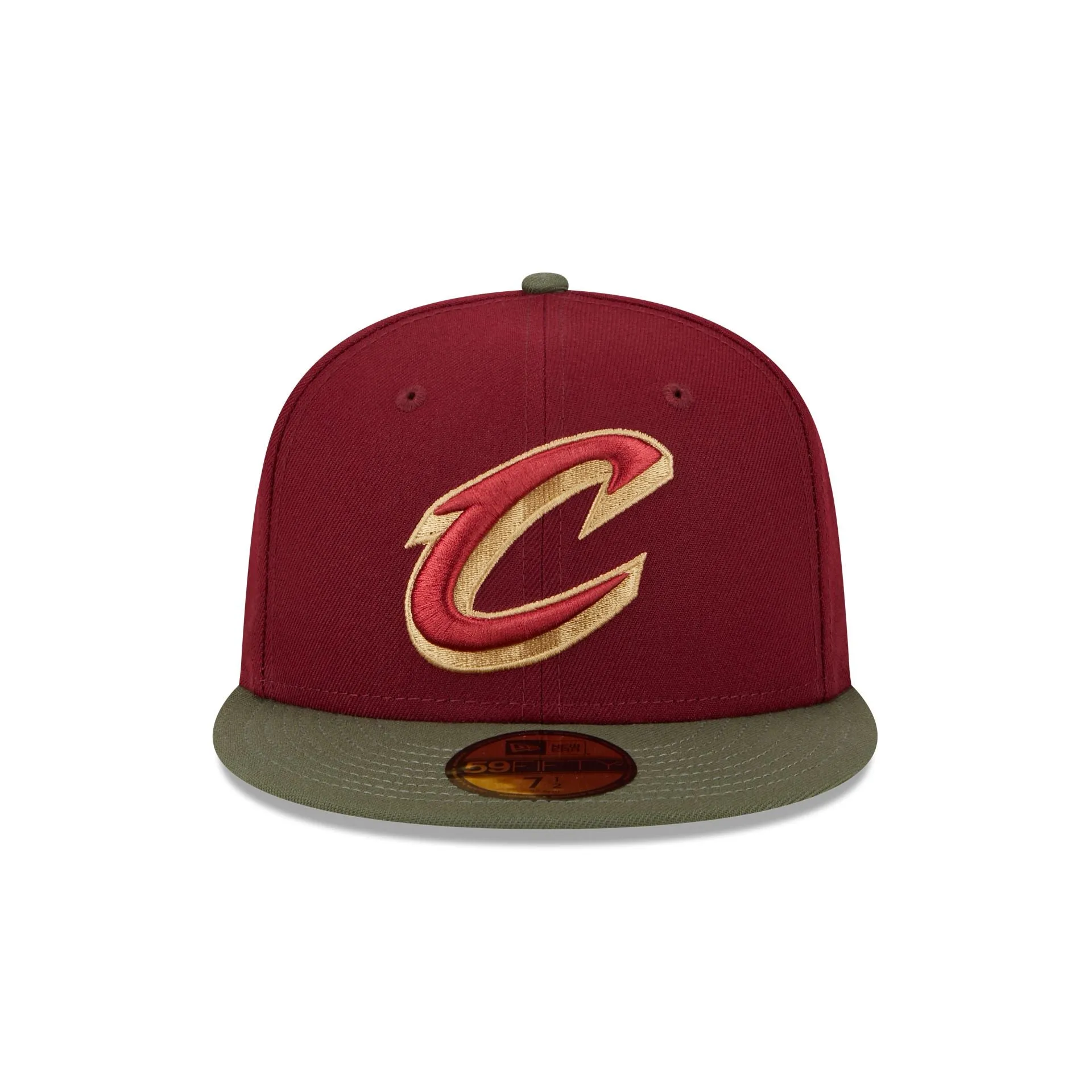 Cleveland Cavaliers Olive Visor 59FIFTY Fitted Hat sold by New Era product image thumbnail 2