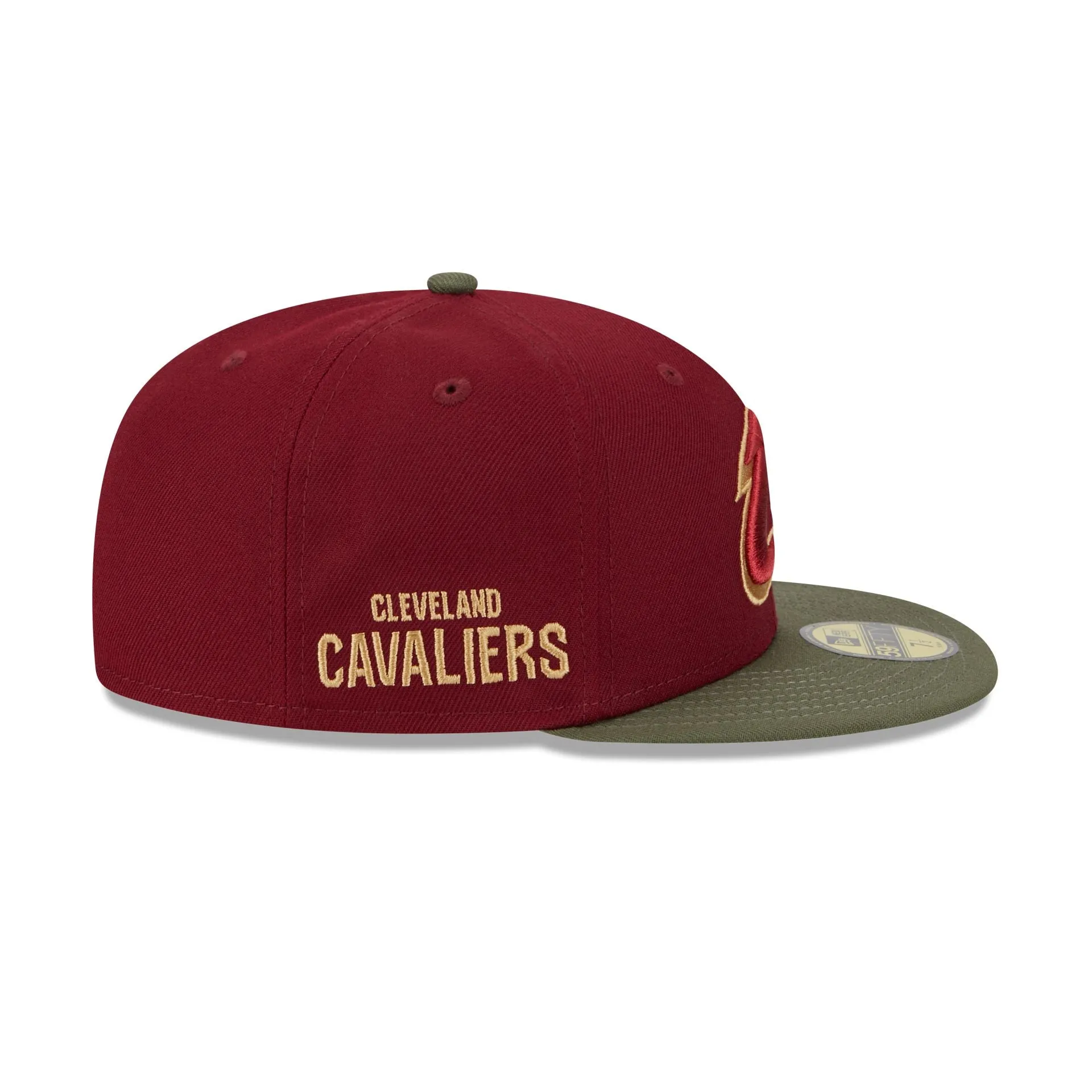 Cleveland Cavaliers Olive Visor 59FIFTY Fitted Hat sold by New Era product image thumbnail 4
