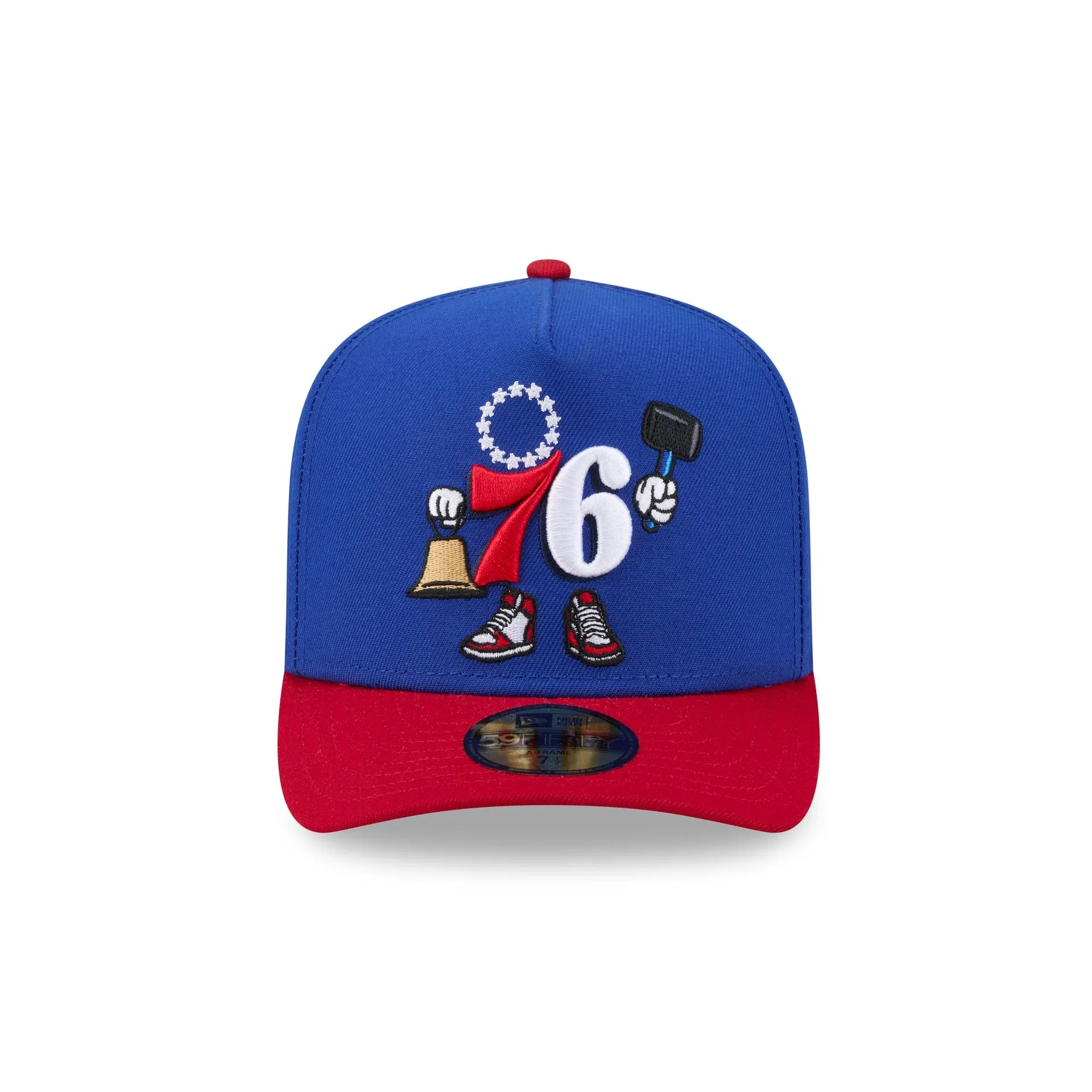 Philadelphia 76ers Cartoon 59FIFTY A-Frame Fitted Hat sold by New Era product image thumbnail 2