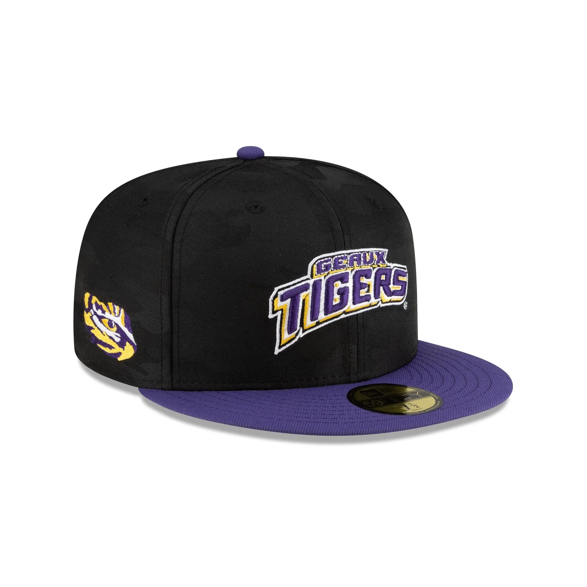 LSU Tigers Black Camo 59FIFTY Fitted Hat sold by New Era
