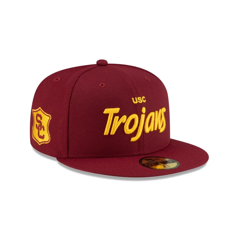 USC Trojans Team Text 59FIFTY Fitted Hat made by New Era