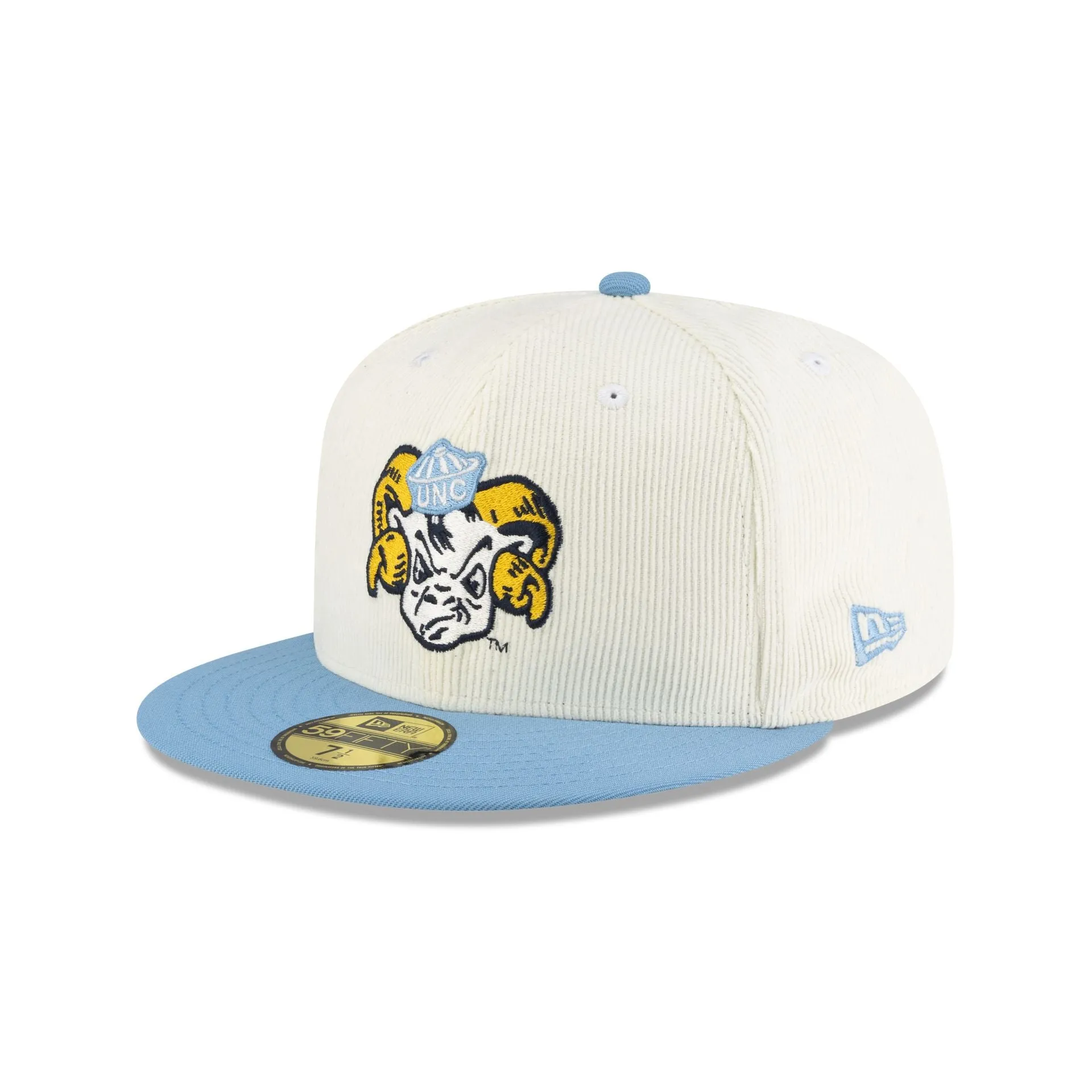 North Carolina Tar Heels Chrome Corduroy College Vault 59FIFTY Fitted Hat sold by New Era